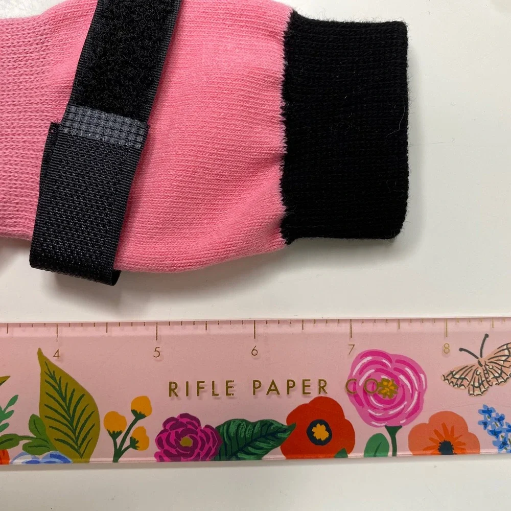 DOK TigerToes Premium‎ Non-Slip  Dog Socks Sassy Pink XL